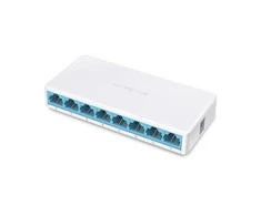 Šakotuvas TP-Link „Mercusys“ | Komutatorius | MS108 | Nevaldomas | Stalinis | 10/100 Mbps (RJ-45) jungčių kiekis: 8 | Maitinimo šaltinio tipas: Išorinis