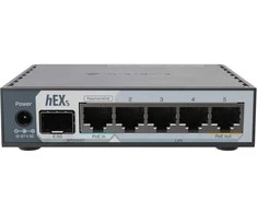 Maršrutizatorius „MikroTik hEX S“ (2025) | 10/100/1000 Mbit/s | Ethernet LAN (RJ-45) jungtys 5 | Tinklo palaikymas: ne | MU-MiMO: ne | nėra mobiliojo plačiajuosčio ryšio