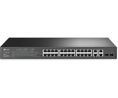 Šakotuvas Switch TP-LINK SL2428P Rack PoE+ jungtys 24 250 Watts SL2428P
