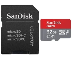 Atminties kortelės SanDisk Ultra microSDHC 32GB, 2 vnt., su adapteriu