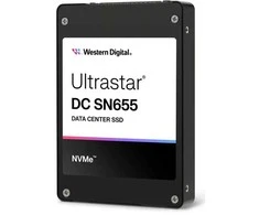 Sandisk SSD WESTERN DIGITAL SSD series Ultrastar DC SN655 3.84TB PCIe Gen4 NVMe NAND flash technology TLC Rašymo greitis 2600 MBytes/sec Skaitymo greitis 6800 MBytes/sec Form Factor U.3 MTBF 25000000 hours 0TS2461