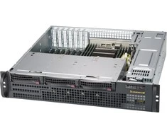 2HE Supermicro SC825M BTQC-R802LPB - Rack-Montage - 2U - verbessertes - erweitertes ATX