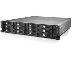 Serveris QNAP TS-1264U-RP NAS Rack (2U) Ethernet LAN Aliuminio, Juodas