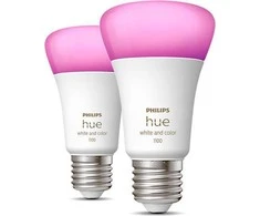 „Philips WCA 11W A60 E27“ 2 vnt. pakuotė | E27 | 11 W | Balta ir spalvota 2000K–6500K +16 milijonų spalvų | „Bluetooth“ ir „Zigbee“