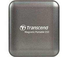 TRANSCEND 2TB Išorinis kietasis diskas SSD ESD420C USB 20Gbps Type C Magsafe Gray Steel