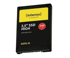 SSD Intenso 240GB SATA3 High 2,5'', 520/500MBs, Atsparus smūgiams, Mažos galios