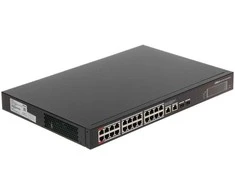 Dahua PoE šakotuvas 24-Portų, PoE+, uplink 2-Port RJ45 + uplink 2-Port SFP, 360W