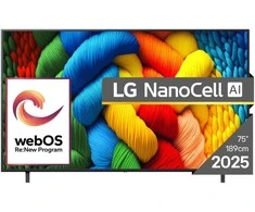 Televizorius LG 75NANO80A3B 75" LED 4K webOS 60Hz 2025