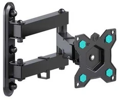 TV PRIEDŲ SIENINIS LAIKIKLIS / 10-35"/ Juodas R4-B ONKRON