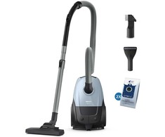 Dulkių siurblys Vacuum Cleaner PHILIPS Input power 800 W Dust capacity 3 L Cylinder vacuum Cleaning type Dry Dust container Dust bag Colour Mėlyna XD1142/10