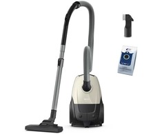 Dulkių siurblys Vacuum Cleaner PHILIPS Input power 800 W Dust capacity 3 L Cylinder vacuum Cleaning type Dry Dust container Dust bag Colour Juodas/rusvai gelsvas XD1101/10