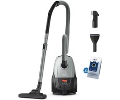 Dulkių siurblys Vacuum Cleaner PHILIPS Input power 850 W Dust capacity 3 L Cylinder vacuum Cleaning type Dry Dust container Dust bag Colour Juodas/Pilkas XD2142/12