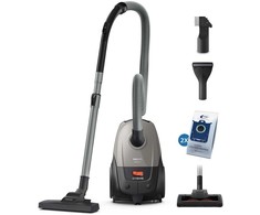 Dulkių siurblys Vacuum Cleaner PHILIPS Input power 850 W Dust capacity 3 L Cylinder vacuum Cleaning type Dry Dust container Dust bag Colour Juodas/Pilkas XD2152/12