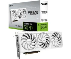 Vaizdo plokštė ASUS Prime GeForce RTX 5070 Baltas OC Edition 12GB GDDR7 Grafikos plokštė PCIe 5.0 HDMI/DP 2.1