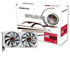 Vaizdo plokštė BIOSTAR Radeon RX 580 8GB Baltas D5
