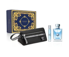 Versace Pour Homme (Rinkinys vyrams) EDT 100ml + 10ml EDT+ Kosmetinis krepšelis