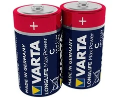 2x baterija R-14 R14 C 1,5V šarminė Varta Longlife Max Power