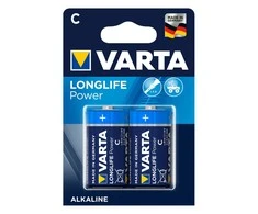 2x Bateria R-14 LR14 C 1,5V alkaliczna Varta longlife blister