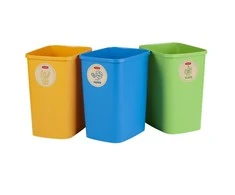 Curver Rūšiavimo šiukšliadėžių rinkinys ECO FRIENDLY, 3 × 9 l