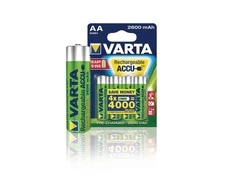 4x Akumuliatorius R-06 R06 AA 1,2V 2600mAh Ready2use Varta