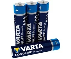 4x baterija R-03 R03 AAA 1,5V alkaliczne Varta Longlife Power