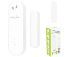 Bezprzewodowy kontraktron / czujnik otwarcia WiFi GreenBlue, Android/iOS, do drzwi / okien, 3.0V DC, LR03x2, su alarmem, GB478
