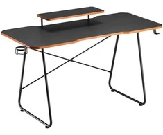 Biurko Žaidimų stalas su monitoriaus lentyna NanoRS, 50 kg, aukštis 850 mm, juodas, RS170