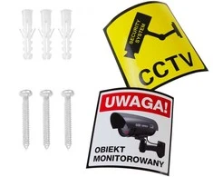 CE Outdoor SOL1801S Dummy Saulės IR apsaugos CCTV kamera su mirksinčiu raudonu LED diodu judesio jutikliu, stebėjimas su priedais patalpose lauke