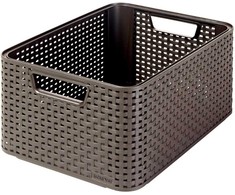 Daiktadėžė CURVER, ruda, 38,6×28,7×17 cm