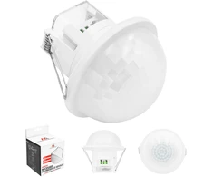 PIR judesio jutiklis Maclean, Montuojamas, veikimo nuotolis 10x40m, 1000W/2000W, 220-240V AC, 50/60Hz, IP54, MCE822