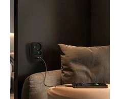 „Maclean“ srovės lizdas x2 + 4xUSB, skirstytuvas su 2 lizdais, 2xUSB A, 2xUSB C PD 20W, 1x16A + 1x6A, MCE249 F/B