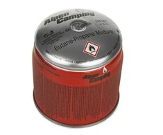 Inko Time Kartusz Dujų balionėlis 190G IK006 Alpen Camping. Sertifikatas: Pi 0437, atitinka EN417 standartą, propanas-butanas, temperatūros diapazonas nuo -10°C iki + 40°C, sistema