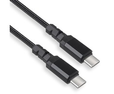 Maclean MCE492 2 x USB-C 100W laidas, palaikantis PD, duomenų perdavimas iki 10Gbps, 5A, , juodas, ilgis 2m