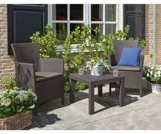 Sodo baldų komplektas KETER ROSARIO BALCONY SET, 2 vietų, rudos spalvos