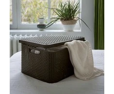 Daiktadėžė CURVER STYLE, 30 l, pilka, 44×33×24 cm
