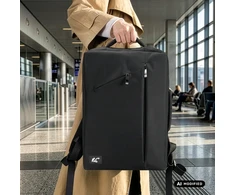 Kuprinė na laptopa NanoRS, 15,6", juoda, 43*30*10 , neperšlampamas RS203 B