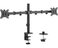 Monitoriaus Laikiklis - Maclean 2 Monitoriams, VESA 75x75 Ir 100x100, 17-32"