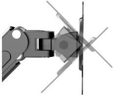 Laikiklis Maclean MC-860N Monitorius Mount, with Gas Spring, 13"-27", 8kg, Juodas