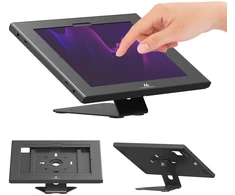 Laikiklis reklamowy do tabletu Maclean, su blokadą. 12.4"-13", iPad Air/ Pro, Samsung Tab S10+/S9+/S8+/S7+, 257x350x22mm, MC-956 B
