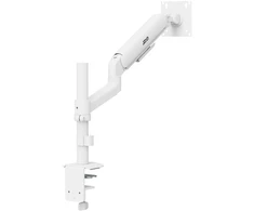 Laikiklis / wieszak na monitorius Ergo Office, sprężyna dujinė, 17"-32", 1-10kg, balta matt, max. VESA 100x100, ER-691 W