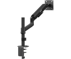 Laikiklis / wieszak na monitorius Ergo Office, sprężyna dujinė, 17"-32", 1-10kg, juoda matt, max. VESA 100x100, ER-691 B