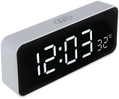 GreenBlue GB397 skaitmeninis LED žadintuvas su lengvai nuskaitoma temperatūra Ekrano termometro USB-C snaudimo atgaline atskaita
