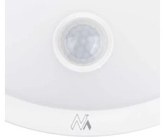 Lubinis šviestuvas „Maclean“ LED šviestuvas su judesio jutikliu, PIR jutikliu, baltas, 10 W, IP65, 1000 lm, neutrali spalva, MCE525 W