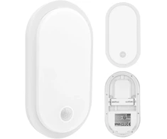 LED lempa su judesio jutikliu Maclean, PIR jutiklis, balta, 10W/15/18W, IP65, galimybė keisti spalvą 3000/4000/6000K, MCE534 W