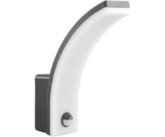 Maclean LED lempa su judesio jutikliu, PIR judesio jutiklis, pilka spalva, 20W, IP65, 2000lm, neutrali balta spalva (4000K) MCE5
