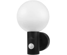 Maclean LED lempa su judesio jutikliu, PIR judesio jutiklis, juoda, 15W, IP65, 1600lm, neutrali balta spalva (4000K) MCE515 B