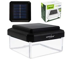 GreenBlue Solar LED Post Light, 100x100mm, Envelope-Shaped Canopy, 3200K, GB128 WW