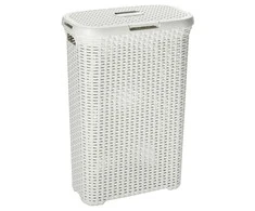 Skalbinių krepšelis Curver Natural Style, 40L, kreminės spalvos