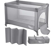 Promedix PR-803 G Kelioninė lovelė Kelioninė lovelė, 125x65x74cm, Ratukai, Apsauginis užvalkalas, Pilka