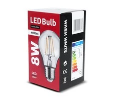 Żarówka „Maclean“ LED lemputė su gijomis E27, 8 W, 230 V, šiltai balta, 3000 K, 1055 lm, retro stiliaus, dekoratyvinė, MCE268